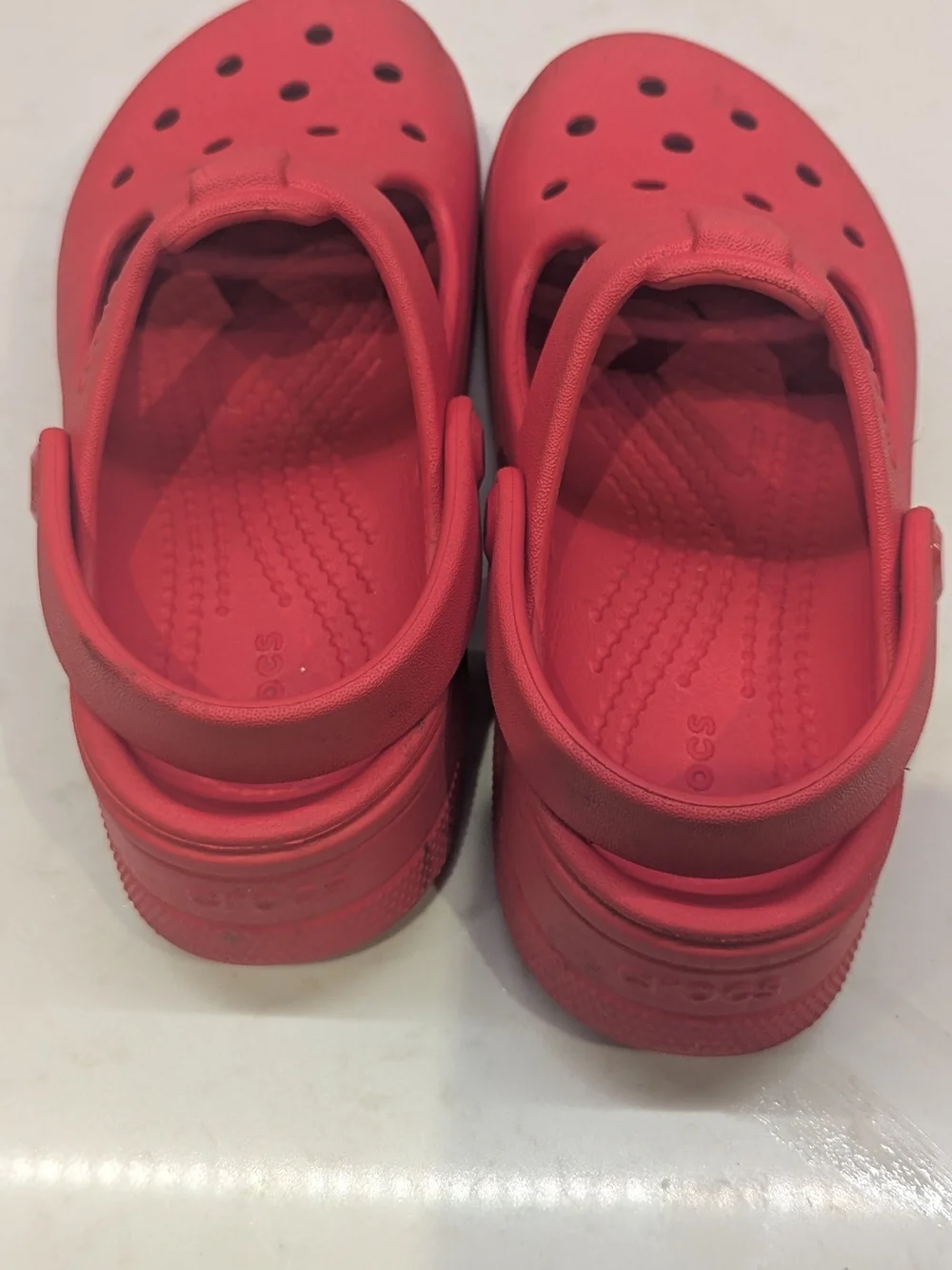 Crocs Kids Red Slip-On Clog Sandals